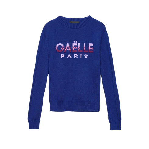 Gaelle Maglia Maglia Donna con logo effetto pixel Bluette A23-GAELLEGBDP19599-BLUETTE-1 - Francavilla Moda